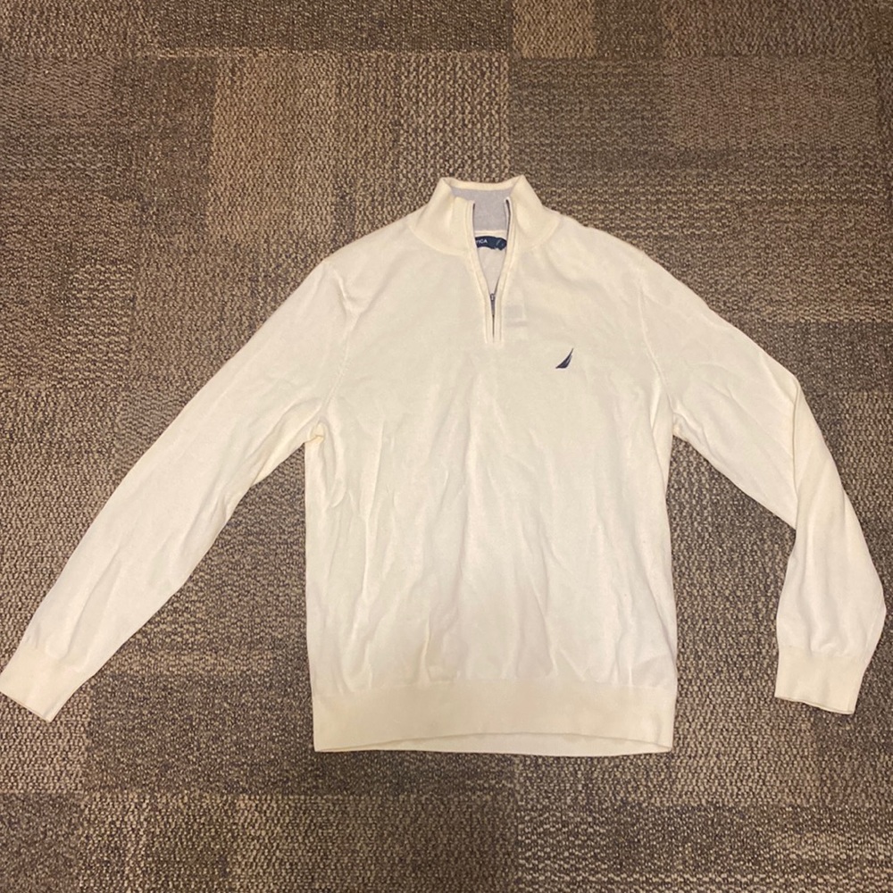 Mens Nautica Quarter-Zip Sweater